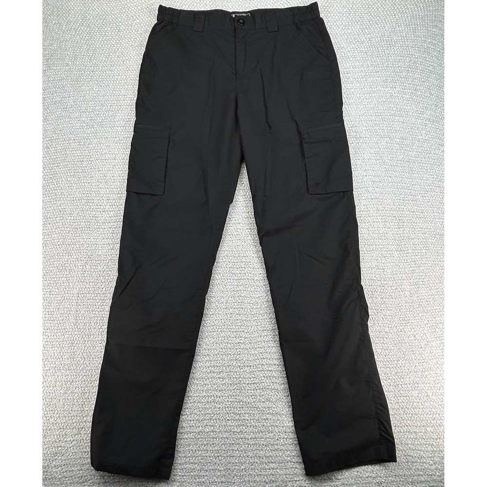 Mountain Warehouse Pants Men's 32L 33x32 Black Cargo Hiking Lightweight Gorpcore